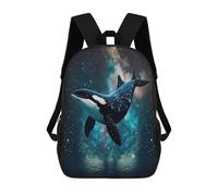 sinyumoney Whale in Space Artwork-3 Backpack School Computer Rucksack for School/Work/Travel- Perfect for Travel, Work And Daily Use 17inch