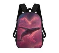 sinyumoney Whale in Space Nebula-3 Backpack School Bag Business Durable Laptop Bag for Boys/Girls/Teenagers 17inch