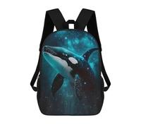 sinyumoney Whale in Starry Ocean Backpack School Computer Rucksack for School/Work/Travel for Girls Boys Teenage 17inch