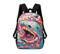sinyumoney Whale of A Tale Children's Backpack, Schoolbag Large Capacity Students Bookbag Rucksack Knapsack for Boys Girls Adults Teen 17inch