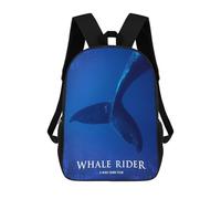 sinyumoney Whale Rider Backpack School Bag Lightweight Airport College Students Back Pack for Men/Women 17inch
