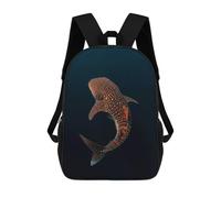 sinyumoney Whale Shark Dark Ocean Rucksack Rucksack Casual Daypacks School Work Travel Bag for School/Work/Travel 17inch
