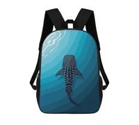 sinyumoney Whale Shark in The Ocean Depths Ronaldo Backpack, Children's Backpack, Student School Bag, Book Bag, 3D Printed School Bag For Boys And Girls, 17inch