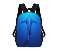 sinyumoney Whale Shark Underwater Backpack Kids School Backpack School Bag 3D Printed Fashion School Bag for Boys Elementary And Middle School Student 17inch