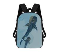 sinyumoney Whale Sharks in Blue Water School Backpack Business Laptop Rucksack Bag Unisex Casual Daypack for Boys/Girls/Teenagers 17inch