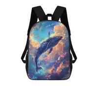 sinyumoney Whale Sky Adventure Backpack School Bag Business Durable Laptop Bag for Campus Outdoor Travel Sports 17inch
