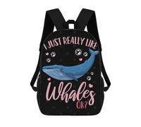 sinyumoney Whales Marine Biologist Se Backpack School Large School Backpack for Boys - Perfect for Travel, Work And Daily Use 17inch