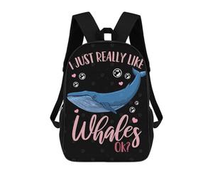sinyumoney Whales Marine Biologist Se Backpack School Large School Backpack for Boys - Perfect for Travel, Work And Daily Use 17inch