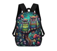 sinyumoney What A Hoot Backpacks Kids School Backpack School Bag 3D Printed School Bag for Boys Elementary And Middle School Students 17inch