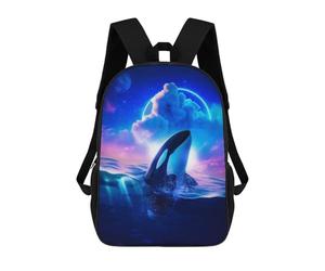 sinyumoney Whats In Above The Sea School Backpack Large Lightweight Casual Backpack for Boys/Girls/Teenagers 17inch