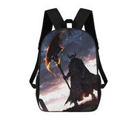 sinyumoney Where Darkness Fuels Light 3D Printed 17inch Kids School Bag Rucksacks Children's School Fashion Casual Back Pack High Capacity Travel Book Bags