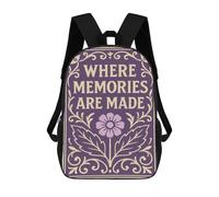 sinyumoney Where Memories Are Made Art Backpack School Travel College Rucksack Backpacks for Campus Outdoor Travel Sports 17inch