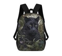 sinyumoney Whimsical Black Panther Backpack School Bag Travel College Rucksack Backpacks for Boys/Girls/Teenagers 17inch