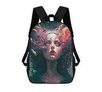 sinyumoney Whimsical Fantasy Portrait -1 Backpack School Bag Large Water Resistant Laptop Backpack for Girls Boys Teenage 17inch