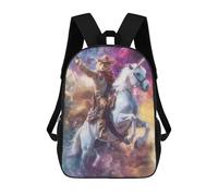 sinyumoney Whimsical Unicorn Cat Backpack School Bag Large Water Resistant Laptop Backpack for Girls Boys Teenage 17inch