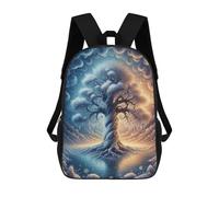 sinyumoney Whimsical Winter Tree Rucksack Water Resistant Travel Backpack Computer Bag for Men, Women & Teenage Boys 17inch