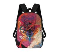 sinyumoney Whirling Cosmic Energy Backpack Kids School Bag Boys Cartoon 3D Print Students Schoolbag Laptop Daypack for Boys Girls 17inch