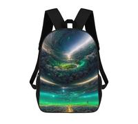 sinyumoney Whirlpool of Light Celestial Dance Backpack School Bag Lightweight Airport College Students Back Pack for School/Work/Travel 17inch