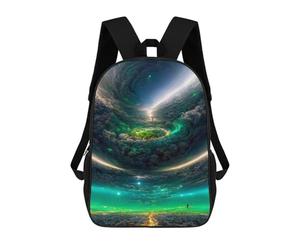 sinyumoney Whirlpool of Light Celestial Dance Backpack School Bag Lightweight Airport College Students Back Pack for School/Work/Travel 17inch