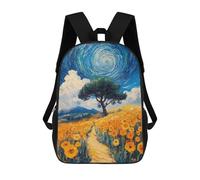 sinyumoney Whirlwind Landscape School Backpack Work Laptop Backpack Rucksack Bag for Teenage Girls Boys Women Men 17inch