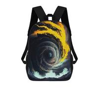 sinyumoney Whirlwind of Colors School Backpack Daypacks Business Backpack Water Resistant Bookbag for School/Work/Travel 17inch