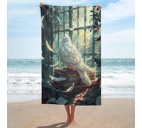 sinyumoney Whispering Feathers A Magical Library Scene -1 Basics Towel Set Super Soft Absorbent Beach Towel for Bathroom Pool Beach And Trips Bath Sheet 130cm*80cm