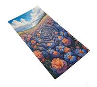 sinyumoney Whispering Flowers A Serene Garden Symphony Basics Towel Set Soft Big Microfiber Towel Perfect The Home 35x73cm