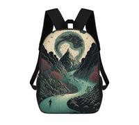 sinyumoney Whispering Forest Pathway Backpack School Rucksack Casual Daypacks School Work Travel Bag for Camping Outdoor Adventures And Daily Travel 17inch
