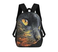 sinyumoney Whispering Shadows The Cat's Eye in Abstract Art Rucksack Water Resistant Travel Backpack Computer Bag for Teenage Girls Boys Women Men 17inch