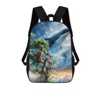 sinyumoney Whispers in The Wind Backpack School Large School Backpack for Boys - Perfect for Travel, Work And Daily Use 17inch
