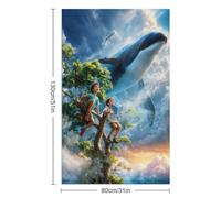 sinyumoney Whispers in The Wind Washable Towels Oversized Highly Absorbent Quick Dry Beach Towel Pool Travel 130cm*80cm