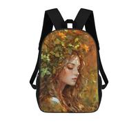 sinyumoney Whispers of Autumn School Bag Backpack Teen Schoolbag 3D Printing Adjustable Schoolbag Fashion Pocket Bag for Kids Boys Girls Students And Teenagers Fans 17inch