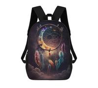 sinyumoney Whispers of Dreamcatcher Rucksack Lightweight Casual Daypack School Backpacks- Perfect for Travel, Work And Daily Use 17inch