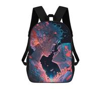 sinyumoney Whispers of The Cosmos Kids School Backpack School Bag 3D Printed School Bag for Boys Elementary And Middle School Students 17inch