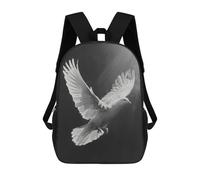 sinyumoney White Dove School Bags Water Resistant Travel Backpack Computer Bag for School/Work/Travel 17inch