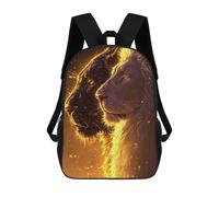 sinyumoney White Lion And The Panther School Backpack Business Laptop Rucksack Bag Unisex Casual Daypack for Men/Women 17inch