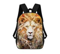 sinyumoney White Lion Animal Art Backpack School Bag Water Resistant School Bag Business Backpack - Perfect for Travel, Work And Daily Use 17inch