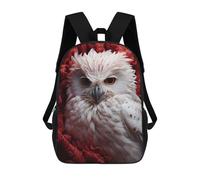 sinyumoney White Owl in Flowers School Backpack Water Resistant Computer Rucksack for Campus Outdoor Travel Sports 17inch