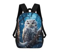 sinyumoney White Owl in Snow Backpack School Lightweight Schoolbag Dayback Bookbag College for Men/Women 17inch
