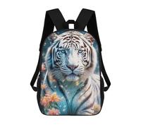 sinyumoney White Tiger Painting Ronaldo Backpack, Children's Backpack, Student School Bag, Book Bag, 3D Printed School Bag For Boys And Girls, 17inch