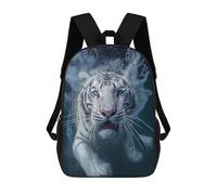 sinyumoney White Tiger Swimming Underwater Backpack Schoolbags for Boys Girls Casual Sport Daypack Elementary Primary Large Capacity Bookbags 17inch