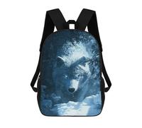 sinyumoney White Wolf in Snowy Forest Rucksack Computer Rucksack for School/Work/Travel for Camping Outdoor Adventures And Daily Travel 17inch