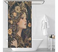 sinyumoney Why Did He Leave Bath Shower Curtains Mildew Washable Waterproof Cloth Fabric Decor Bath Curtains for Travel Trailer 35.43x70.87Inch（90x180cm）