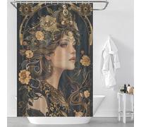 sinyumoney Why Did He Leave Shower Curtains Mould Proof Waterproof Polyester Fabric Decor Bath Curtains for Bathroom Wet Room 46.85x70.87Inch（119x180cm）