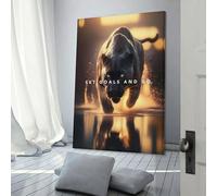 sinyumoney Wild Ambition Motivation Custom Canvas Wall Art, Custom Canvas Prints Personalized Canvas Picture for Family Pet Wedding Friends Holiday Birthday 12x18inch(30x45cm)