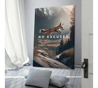 sinyumoney Wild Ambition No Excuses Poster Decorative Canvas Posters Wall Art Room Decor Modern Aesthetic Poster Supplies Home Decoration 12x18inch(30x45cm)