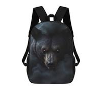 sinyumoney Wild Bear Halloween Backpacks Kids School Backpack School Bag 3D Printed School Bag for Boys Elementary And Middle School Students 17inch
