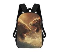 sinyumoney Wild Cats Battle School Backpack Water Resistant Travel Backpack Computer Bag for Men, Women & Teenage Boys 17inch
