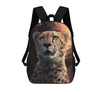 sinyumoney Wild Cheetah Close-Up School Backpack Business Laptop Rucksack Bag Unisex Casual Daypack for Boys/Girls/Teenagers 17inch