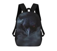 sinyumoney Wild Crow Halloween Poster Backpack School Fashion Stationery Backpack Waterproof Casual Daypacks for Boys/Girls/Teenagers 17inch